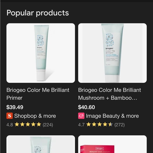 Briogeo color me brilliant mushroom+bamboo color protecting hair primer - Picture 4 of 5